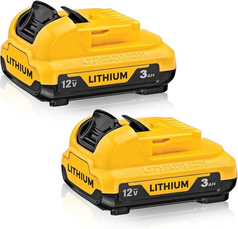 استبدال بطارية DCB120 Li-ion 3.0Ah لبطارية Dewalt 12V Max DCB127 DCB120 DCB123 المتوافقة مع شاحن Dewalt 12V وأداة الطاقة، حزمة واحدة in Saudi Arabia