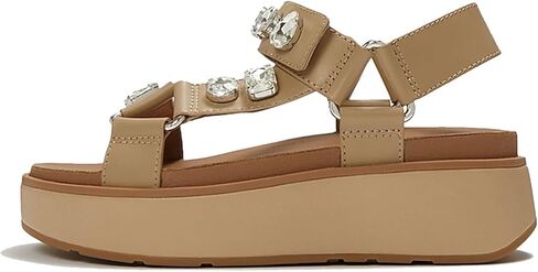 FitFlop Womens Gen-Ff Max Ultra-Jewel Leather Back-Strap Sandals in Kuwait