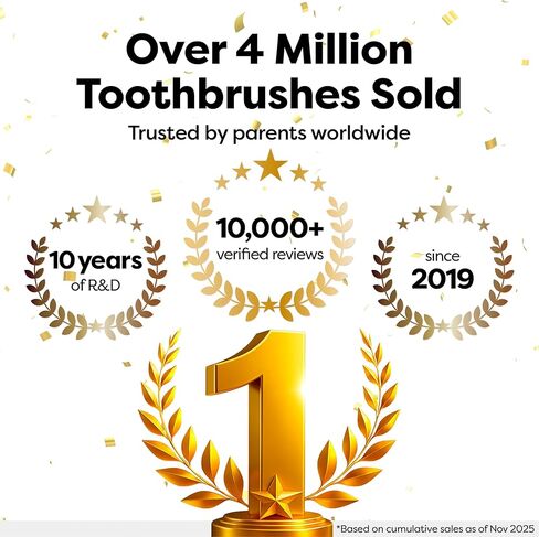 Dr. Noah Microplastic-Free Bamboo Baby Toothbrush | Dentist Designed | 656 Substances Safety Tested | BPA, PFAS & Phthalate Free | 6-Pack | Soft Bristles | Infant to Toddler, 6-12 Months, Age 2-4 Kids in Kuwait