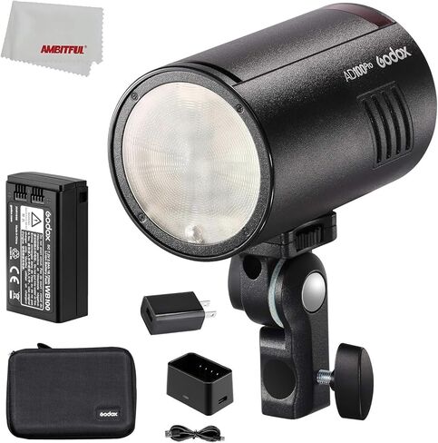 Godox Outdoor Flash,Godox AD100Pro II AD100ProII 100Ws,2.4G Wireless X System,TTL HSS 1/8000s,0.01s~1.5s Recycle Time,Approx. 490(AD100Pro II) in Saudi Arabia