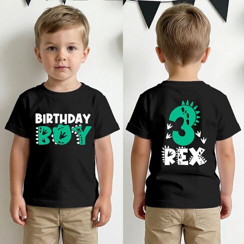 Birthday Boy Shirts 2nd 3rd 4th 5th Dinosaur Graphic Birthday Outfit 2t 3t 4t 5t Boys T-Shirt B-Day Party Tees Tops in Kuwait