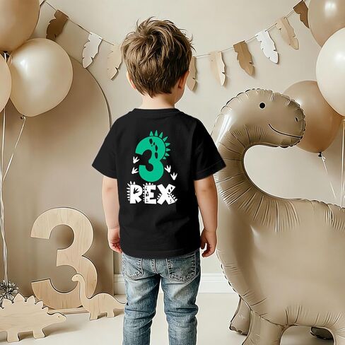 Birthday Boy Shirts 2nd 3rd 4th 5th Dinosaur Graphic Birthday Outfit 2t 3t 4t 5t Boys T-Shirt B-Day Party Tees Tops in Kuwait