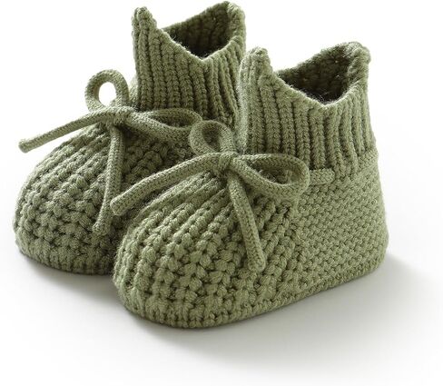 Opewod Baby Booties Newbron Knitted Sock Shoes Knit First Walkers Crochet Soft Cozy Warm Boots for Toddler Infant Boy Girl in Saudi Arabia
