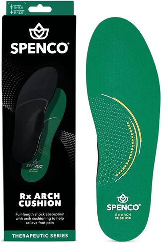 Spenco RX Arch Cushion Full Length Comfort Support Shoe Insoles, -Women's 5-6.5 in Saudi Arabia