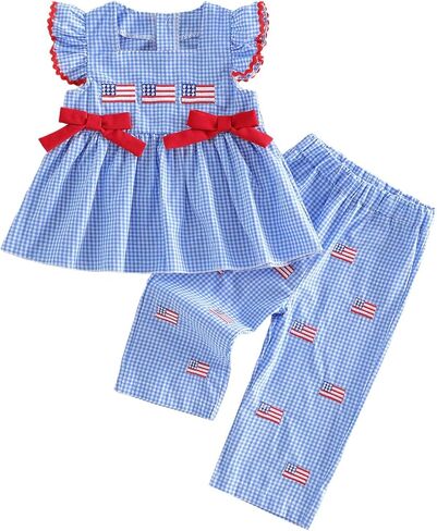 Daddys Girls Baby Clothes Summer Flying Sleeveless Shirts Polka Dot Ruffle Pants Set Girls Fathers Day Outfit in Saudi Arabia