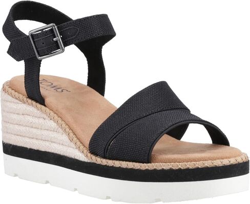 Toms Womens Darya Platform Espadrille Sandals Casual High Heel 3 "& Up - Red in Kuwait