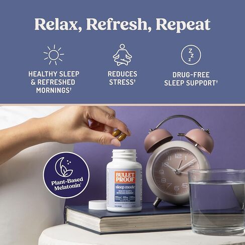 Bulletproof Sleep Mode Softgels, 60 Count, Supplement with Brain Octane C8 MCT Oil to Support Sleep in Saudi Arabia