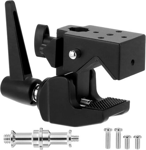 QWORK Universal Super Clamp with 5/8" Standard Stud for Photography Studio, Video Camera, and Lighting Support in Kuwait