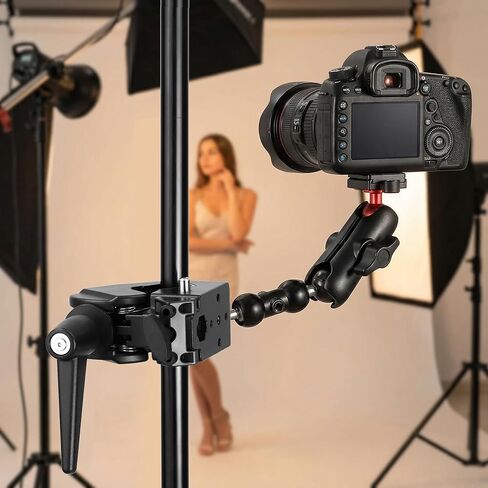 QWORK Universal Super Clamp with 5/8" Standard Stud for Photography Studio, Video Camera, and Lighting Support in Kuwait