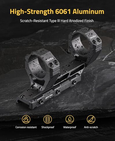 CVLIFE Cantilever Scope Mounts - Offset Dual Ring One-Piece Scope Mount - Lightweight Aluminum in Saudi Arabia