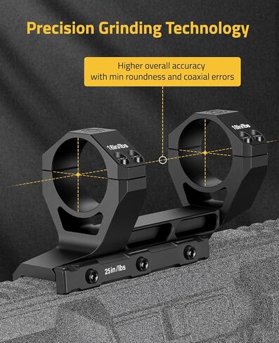 CVLIFE Cantilever Scope Mounts - Offset Dual Ring One-Piece Scope Mount - Lightweight Aluminum in Saudi Arabia
