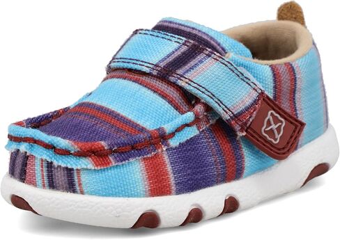 حذاء Twisted X Infant's Hooey Driving Moc، Moc Toe، أزرق متعدد، 9 M in Kuwait