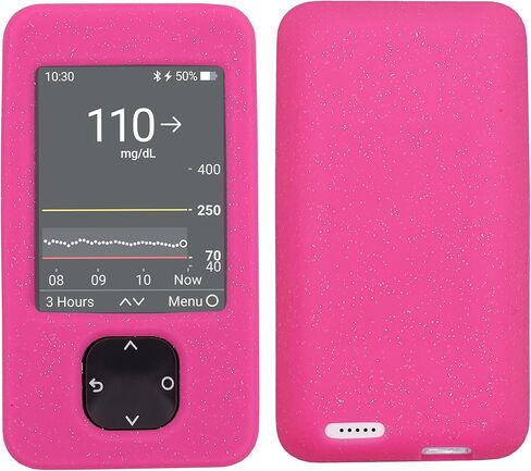 حافظة ناعمة من السيليكون Bling Bling لجهاز استقبال Dexcom G7 (BB/RED) in Kuwait