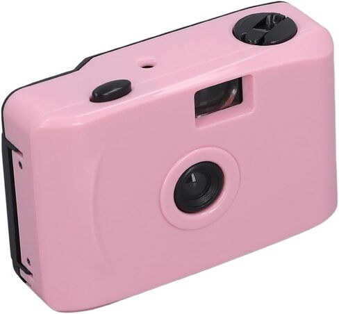 Zerodis 35mm Film Camera, Film Camera ABS Simple Shutter Speed 1/100s F/9 28MM Lens Lightweight Retro for Snorkeling (Light Pink) in Saudi Arabia