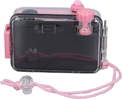 Zerodis 35mm Film Camera, Film Camera ABS Simple Shutter Speed 1/100s F/9 28MM Lens Lightweight Retro for Snorkeling (Light Pink) in Saudi Arabia