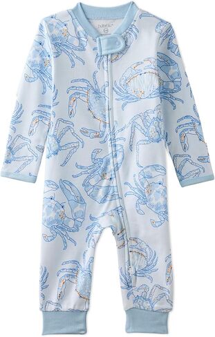 Butterblu Shadow Sleep & Play Baby Pajamas 100% Organic Cotton Two Way Zipper Sleeper Pajamas for Baby Boys & Girls​ in Kuwait
