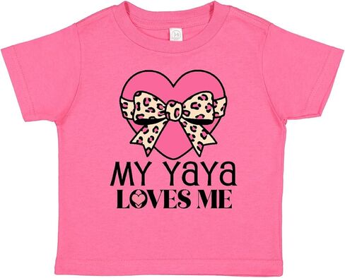 inktastic Yaya Loves Me Girls Valentine Grandchild Toddler T-Shirt in Saudi Arabia