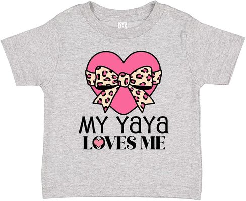 inktastic Yaya Loves Me Girls Valentine Grandchild Toddler T-Shirt in Saudi Arabia