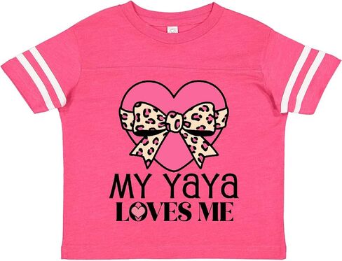 inktastic Yaya Loves Me Girls Valentine Grandchild Toddler T-Shirt in Saudi Arabia