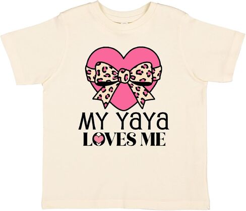 inktastic Yaya Loves Me Girls Valentine Grandchild Toddler T-Shirt in Saudi Arabia