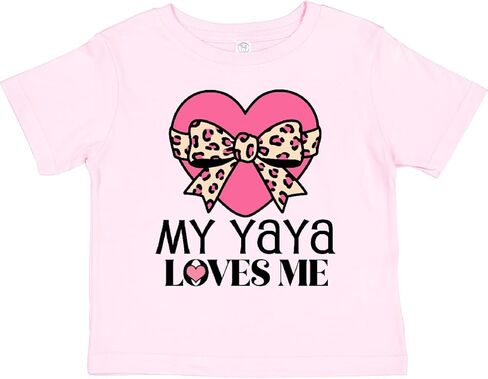 inktastic Yaya Loves Me Girls Valentine Grandchild Toddler T-Shirt in Saudi Arabia