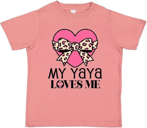 inktastic Yaya Loves Me Girls Valentine Grandchild Toddler T-Shirt in Saudi Arabia