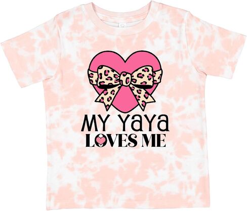 inktastic Yaya Loves Me Girls Valentine Grandchild Toddler T-Shirt in Saudi Arabia
