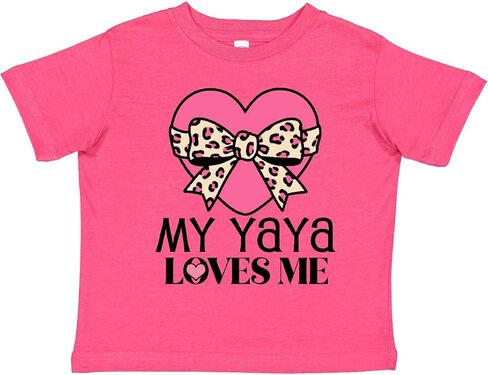 inktastic Yaya Loves Me Girls Valentine Grandchild Toddler T-Shirt in Saudi Arabia