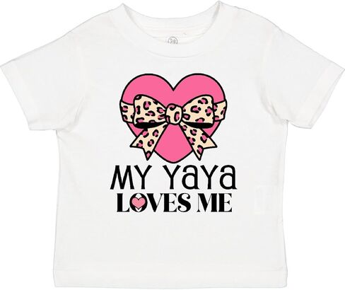 inktastic Yaya Loves Me Girls Valentine Grandchild Toddler T-Shirt in Saudi Arabia
