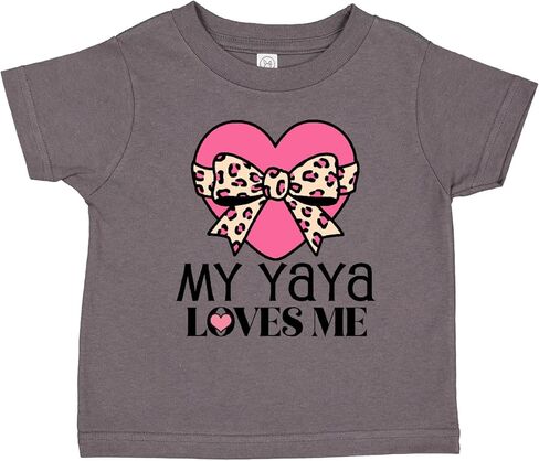 inktastic Yaya Loves Me Girls Valentine Grandchild Toddler T-Shirt in Saudi Arabia