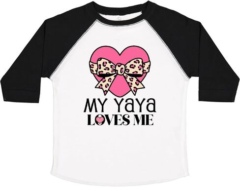 inktastic Yaya Loves Me Girls Valentine Grandchild Toddler T-Shirt in Saudi Arabia