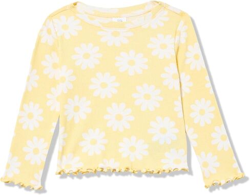 Gap Baby Girls' Long Sleeve Ribbed Tee in Saudi Arabia