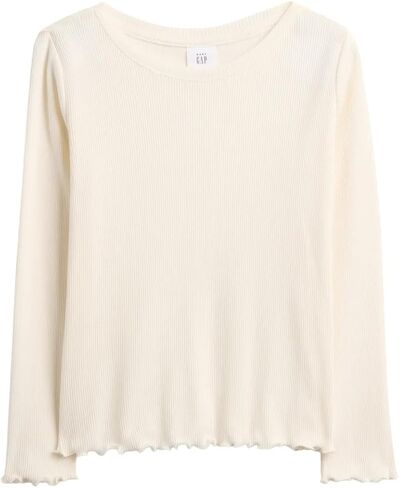 Gap Baby Girls' Long Sleeve Ribbed Tee in Saudi Arabia