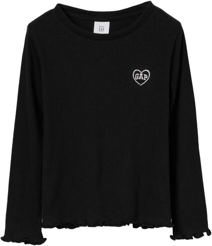 Gap Baby Girls' Long Sleeve Ribbed Tee in Saudi Arabia