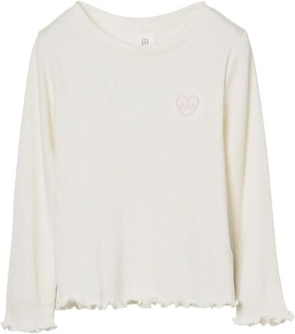 Gap Baby Girls' Long Sleeve Ribbed Tee in Saudi Arabia