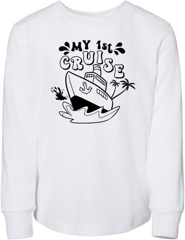 My First Cruise Toddler Kids Long Sleeve T-Shirt in Kuwait