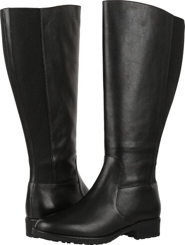 Women's SAS Duchess Wide Calf Knee High Boot Smooth Italian Leather in Saudi Arabia