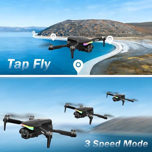 F417PRO Drone with Camera 1080P for Adults Kids, Mini Drone with Screen, Adult Drone, Dual 90° Lens, LED Lights, Optical Flow, Modular Battery, Beginner Drone, One Key Start, Headless, 3D Flip, Case in Kuwait