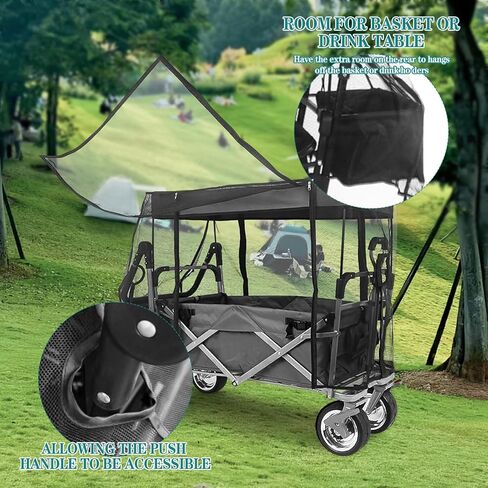 Mosquito Net for Wagon Universal, Folding Wagon Mosquito Net with Zippered Opening for Outdoor Camping Picnic Stroller (Net Only) in Kuwait