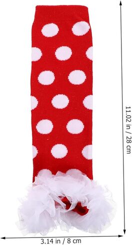 PartyKindom Cotton Leg Warmers for Boy Girl Toddlers Breathable Durable Cute Design with Lace Trim for Indoor Outdoor Wear Cold Weather in Kuwait