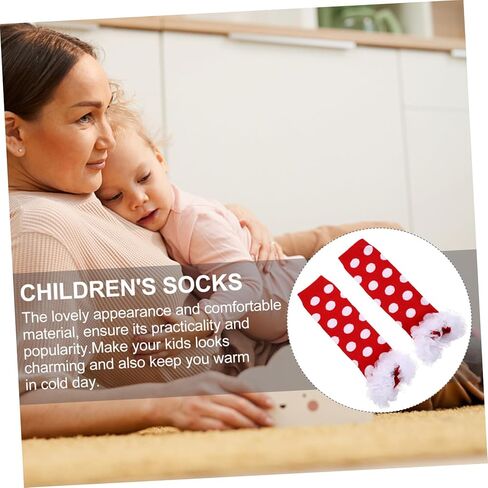 PartyKindom Cotton Leg Warmers for Boy Girl Toddlers Breathable Durable Cute Design with Lace Trim for Indoor Outdoor Wear Cold Weather in Kuwait
