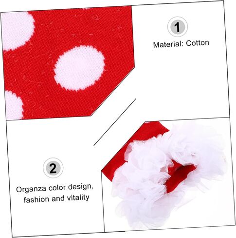 VANZACK 1pair Cotton Leg Warmers Lace Design Warm Covers for Toddlers Cute Dot Pattern for Indoor and Outdoor Activities for and Festivals in Kuwait