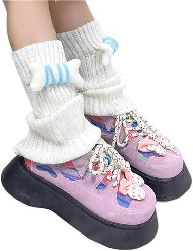 Fashionable Leg Warmers for Girls Soft and Breathable Kids Socks Sleeve Infant Baby Leg for Daily Wear and Parties in Kuwait