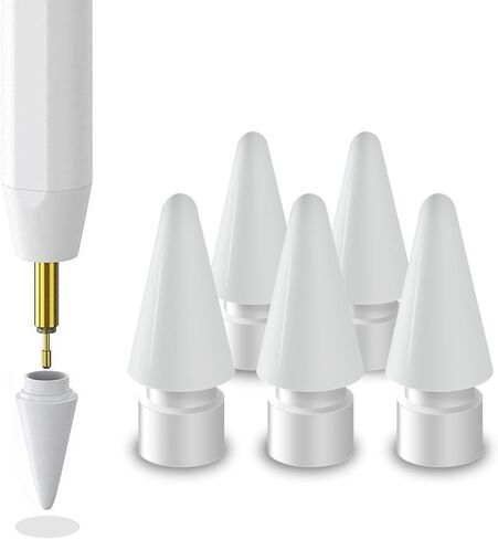 أطراف قلم بديلة لقلم Evach Stylus لجهاز iPad I706 باللون الأبيض، 5 قطع باللون الأبيض in Kuwait
