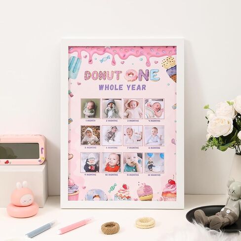 Sweet One Birthday Photo Board - Newborn 1-12 Months Photo Display, Girl 1st Birthday Celebration Photo Board, My First Year Photo Board in Saudi Arabia