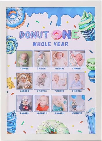 Sweet One Birthday Photo Board - Newborn 1-12 Months Photo Display, Girl 1st Birthday Celebration Photo Board, My First Year Photo Board in Saudi Arabia