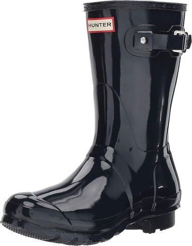 Hunter Women's Original Short Gloss Rain Boot, Medium Pink, 6 in Saudi Arabia