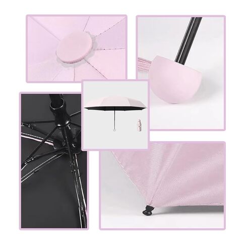Stroller Sunshade Clip-on Adjustable Universal, Adjustable Steering Angle, Reinforced Umbrella Frame, Compact and Lightweight, Suitable for All Kinds of Strollers(Pink) in Kuwait