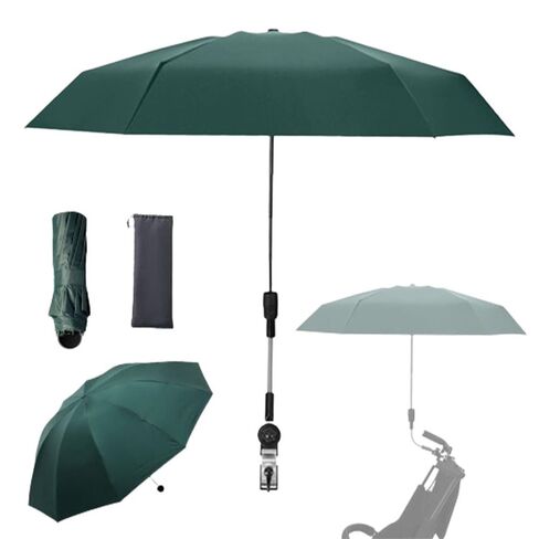 Stroller Sunshade Clip-on Adjustable Universal, Adjustable Steering Angle, Reinforced Umbrella Frame, Compact and Lightweight, Suitable for All Kinds of Strollers(Pink) in Kuwait