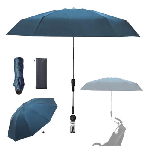 Stroller Sunshade Clip-on Adjustable Universal, Adjustable Steering Angle, Reinforced Umbrella Frame, Compact and Lightweight, Suitable for All Kinds of Strollers(Pink) in Kuwait